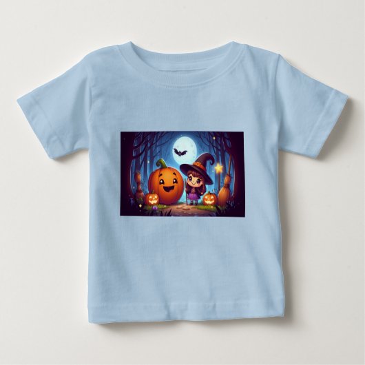 Halloween kleine Hexe Baby T-shirt (Vorderseite)