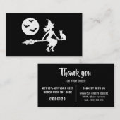 Halloween - Kleine Unternehmen - Vielen Dank Visitenkarte (Vorne/Hinten)