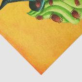 Halloween-kleiner Kuchen voll der kleinen Spinnen Seidenpapier (Ausschnitt)