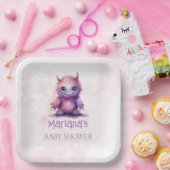 Halloween Kleines Monster Girl Babydusche Pappteller (Party)