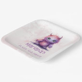 Halloween Kleines Monster Girl Babydusche Pappteller (Gewinkelt)