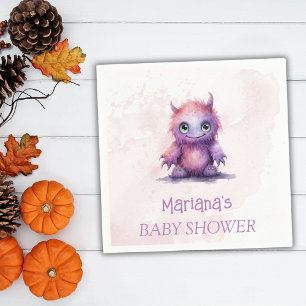 Halloween Kleines Monster Girl Babydusche Serviette