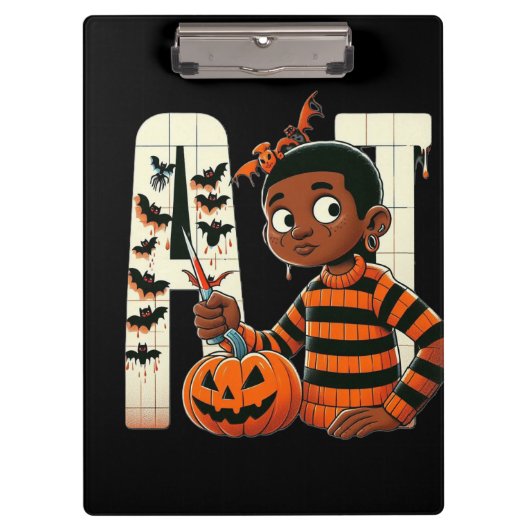 Halloween Klemmbrett (Vorderseite)