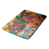 Halloween Knight Costume Cats Badematte (Schrägansicht)