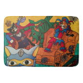 Halloween Knight Costume Cats Badematte (Vorderseite)