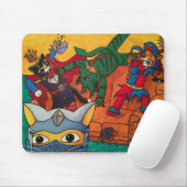 Halloween Knight Costume Cats Mousepad (Mit Mouse)