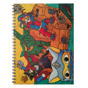 Halloween Knight Costume Cats Notizblock