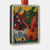 Halloween Knight Costume Cats Ornament Aus Metall (Rechts)