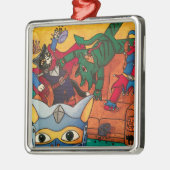 Halloween Knight Costume Cats Ornament Aus Metall (Links)