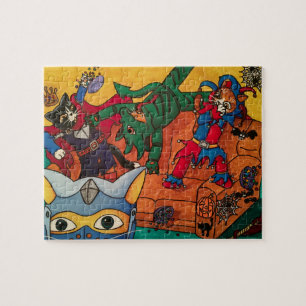 Halloween Knight Costume Cats Puzzle