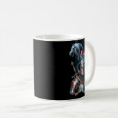 Halloween Knight Horses Ritter Armor Hors Kaffeetasse (VorderseiteRechts)