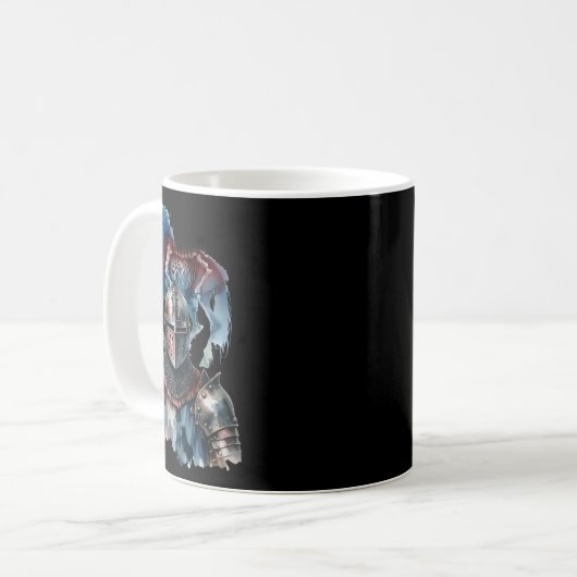 Halloween Knight Horses Ritter Armor Hors Kaffeetasse (Vorderseite Links)