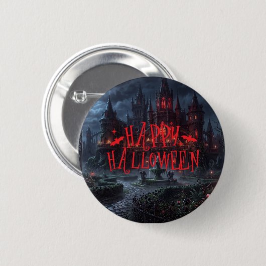 Halloween Knopf Pin Button (Vorne & Hinten)