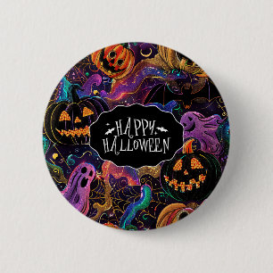 Halloween-Knopfflasche Button