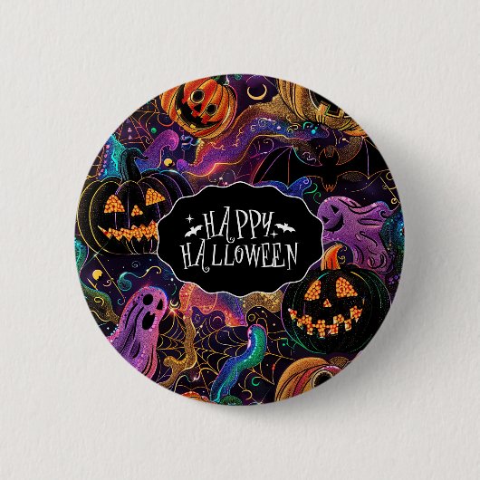 Halloween-Knopfflasche Button (Vorderseite)