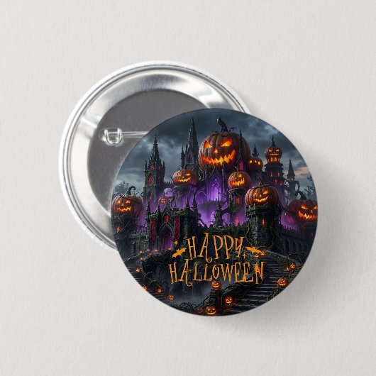 Halloween-Knopfflasche Button (Vorne & Hinten)