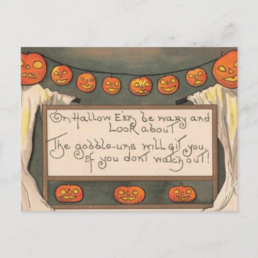 Halloween-Kobolde Postkarte (Vorderseite)