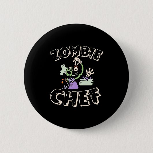 Halloween-Koch Button (Vorderseite)