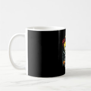 Halloween Kommende Tanzende Skelette Schloss Kürbi Kaffeetasse