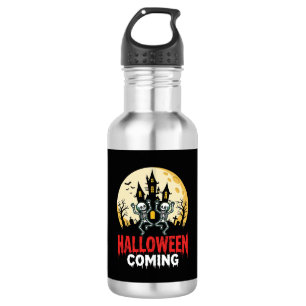 Halloween Kommende Tanzende Skelette Verzaubertes Edelstahlflasche