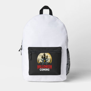 Halloween Kommende Tanzskelette Verzaubertes Schlo Bedruckter Rucksack