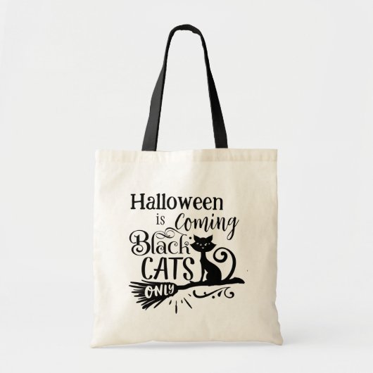 Halloween kommt Black Cats Tote Bag Tragetasche (Vorne)