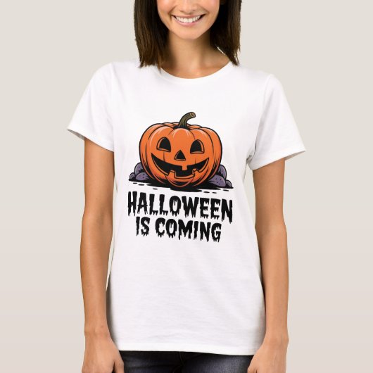 Halloween kommt T-Shirt (Vorderseite)