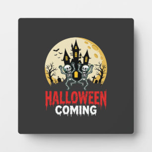 Halloween kommt tanzende Skelette verwunschenes Sc Fotoplatte