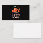 Halloween kommt visitenkarte (Vorne/Hinten)