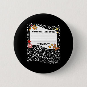 Halloween-Kompositionen-Notebook-Funny-Lehrer Button