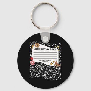 Halloween-Kompositionen-Notebook-Funny-Lehrer Schlüsselanhänger