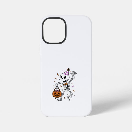 Halloween-Konfetti-Skelett iPhone Hülle (Rückseite)