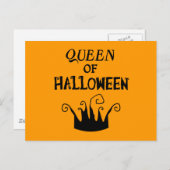 Halloween-Königin Postkarte (Vorne/Hinten)