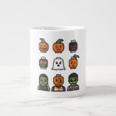 Halloween-Kopf-Monster-Tasse Jumbo-Tasse (Vorderseite)