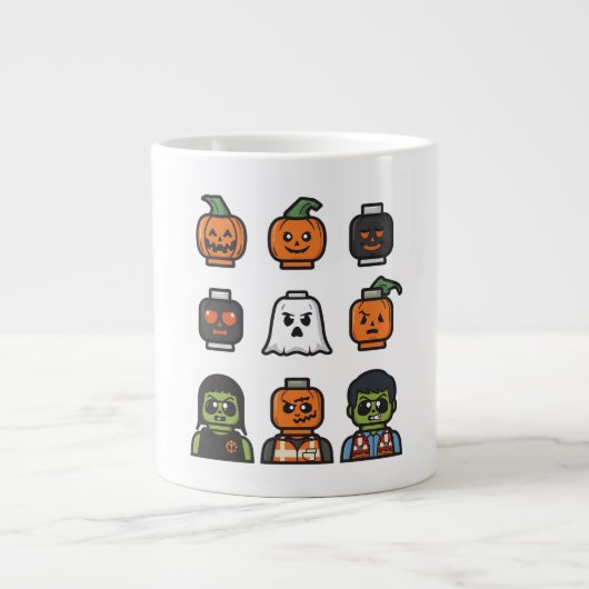 Halloween-Kopf-Monster-Tasse Jumbo-Tasse (Vorderseite)