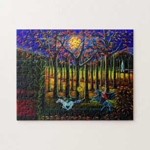 Halloween, kopflos, der Reiter, schläfrig, Puzzle