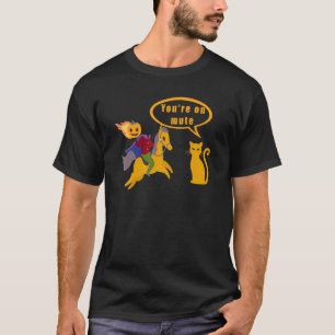 Halloween   Kopfloser Reiter Du bist stumm Kürbis T-Shirt