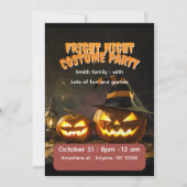 Halloween-Kostenparty  Einladung (Vorderseite)
