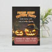 Halloween-Kostenparty  Einladung (Stehend Vorderseite)