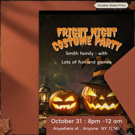 Halloween-Kostenparty  Einladung