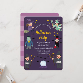 Halloween-Kostenparty-Einladung Einladung