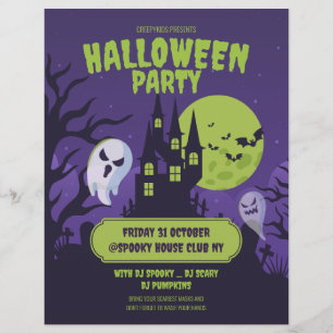 Halloween-Kostenparty-Einladung Halloween-Party Flyer