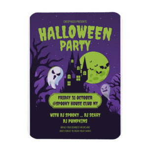 Halloween-Kostenparty-Einladung Halloween-Party Magnet