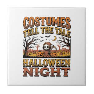 Halloween-Kostenume Geschichte Vintage-Friedhof Ty Fliese