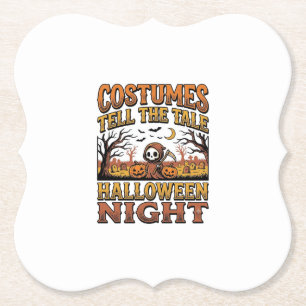 Halloween-Kostenume Geschichte Vintage-Friedhof Ty Untersetzer