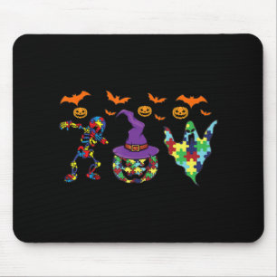Halloween Kostüm Autism Awareness Pumpkin Witch P Mousepad
