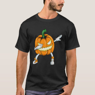 Halloween-Kostüm Dab Kürbiskopf macht Dabbing T-Shirt