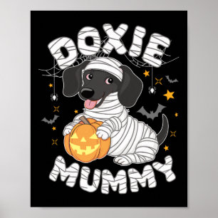 Halloween Kostüm Dackel Hund Lover Dackel Mummy Poster