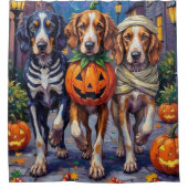 Halloween-Kostüm des englischen Setters Duschvorhang (Vorderseite)