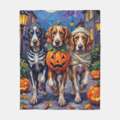 Halloween-Kostüm des englischen Setters Fleecedecke (Vorderseite)